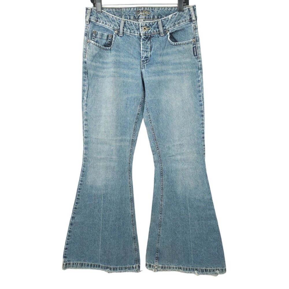 Silver Jeans Wide Flare READ Low Rise Size 31 x 33 Long Y2K Retro Med Wash Denim